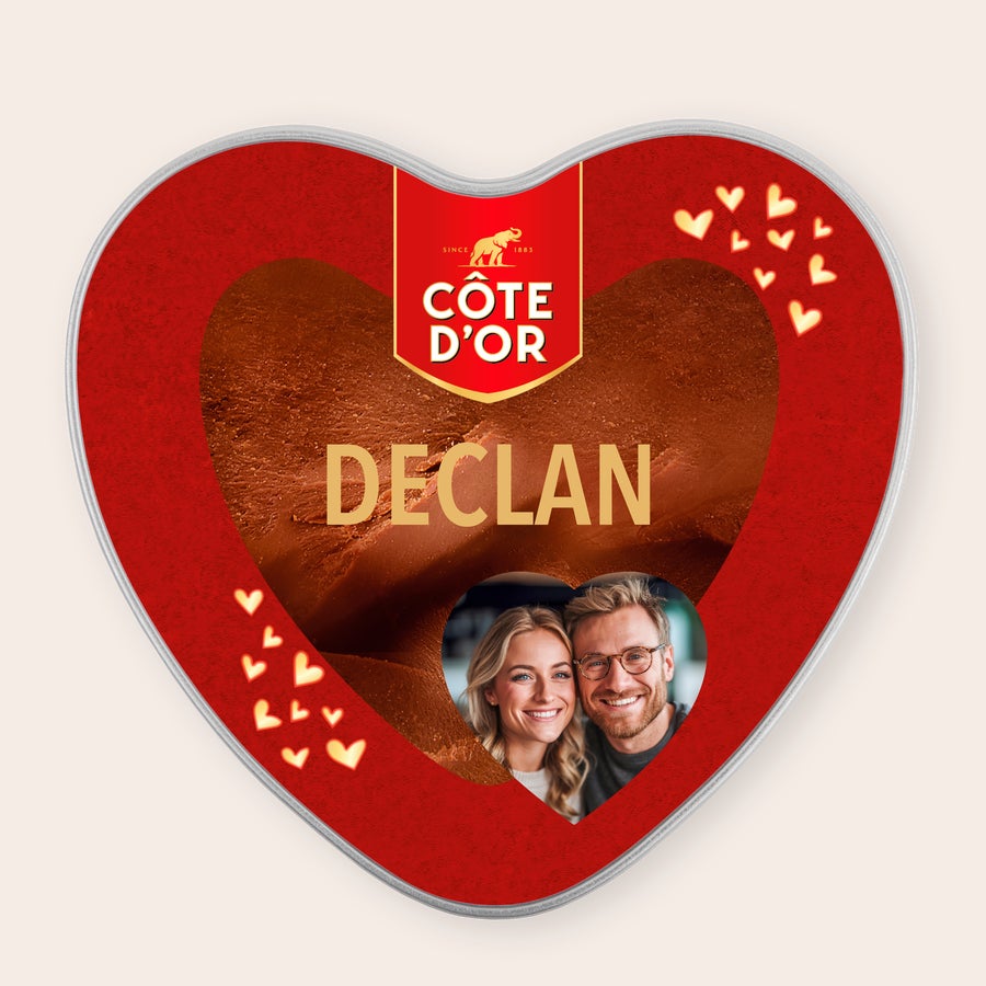 Personalised Gift Tin - Côte d'Or Mini Bouchée Personalised Gift Tin - Côte d'Or Mini Bouchée