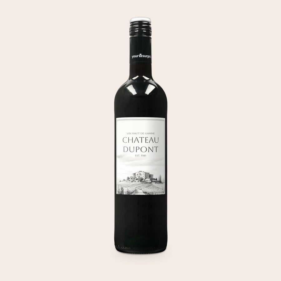 Vin Maison de la Surprise - Cabernet Sauvignon personnalisé Vin Maison de la Surprise - Cabernet Sauvignon personnalisé