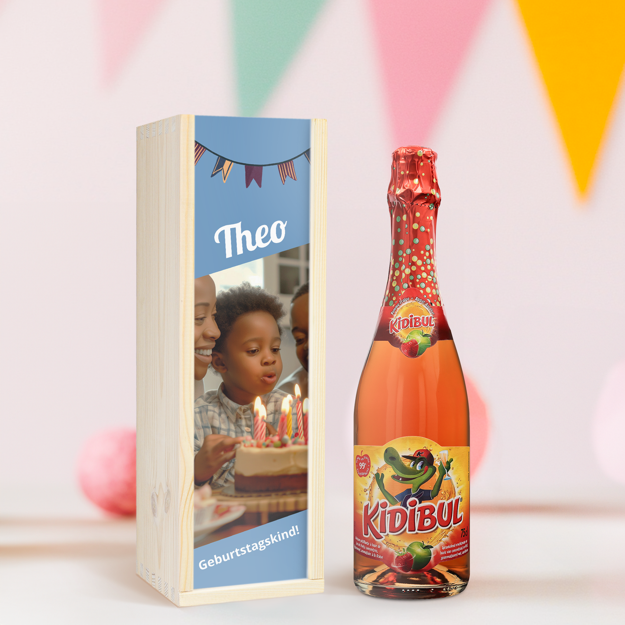 Kinder champagne personalisieren