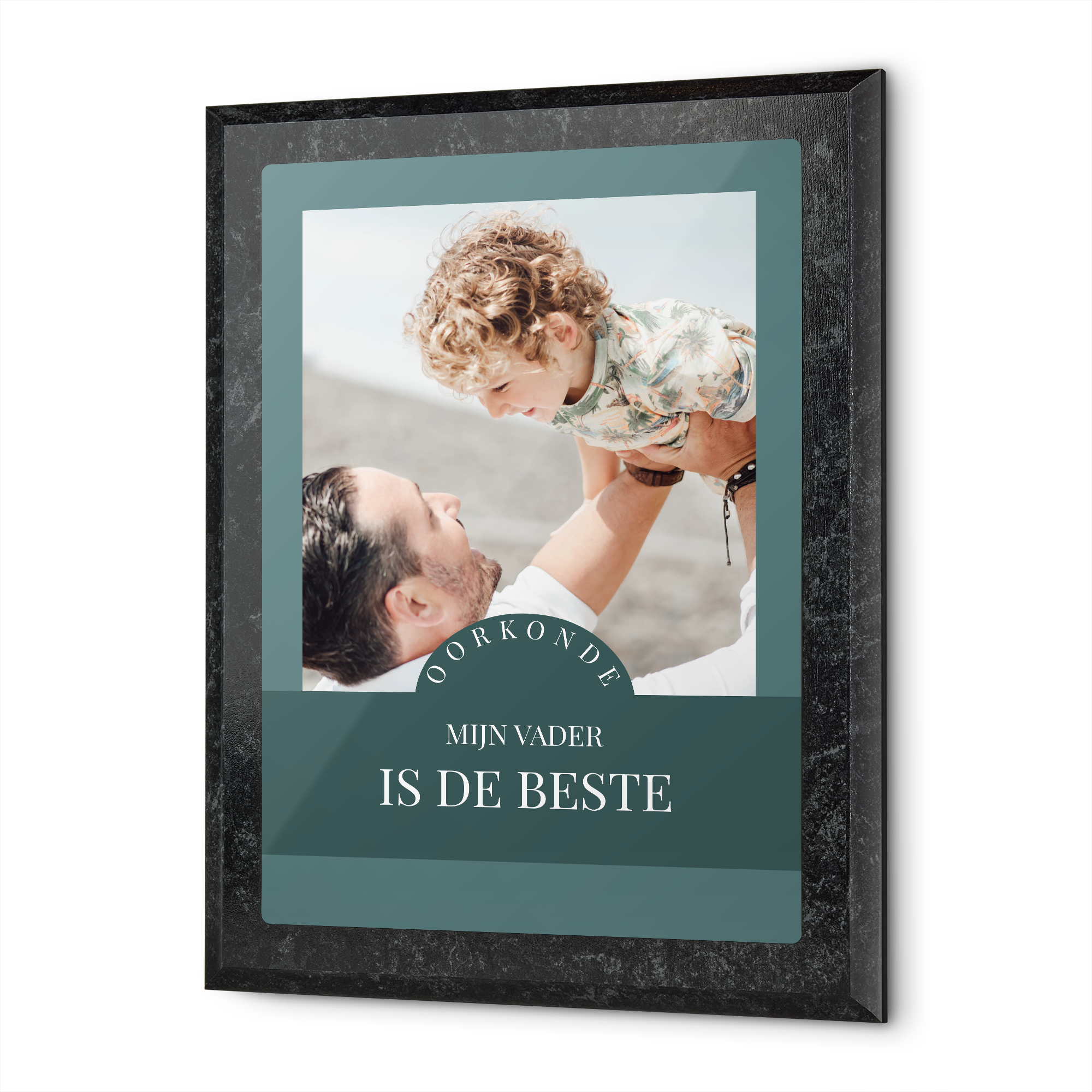 Oorkonde bedrukken - Beste papa - Marmer look