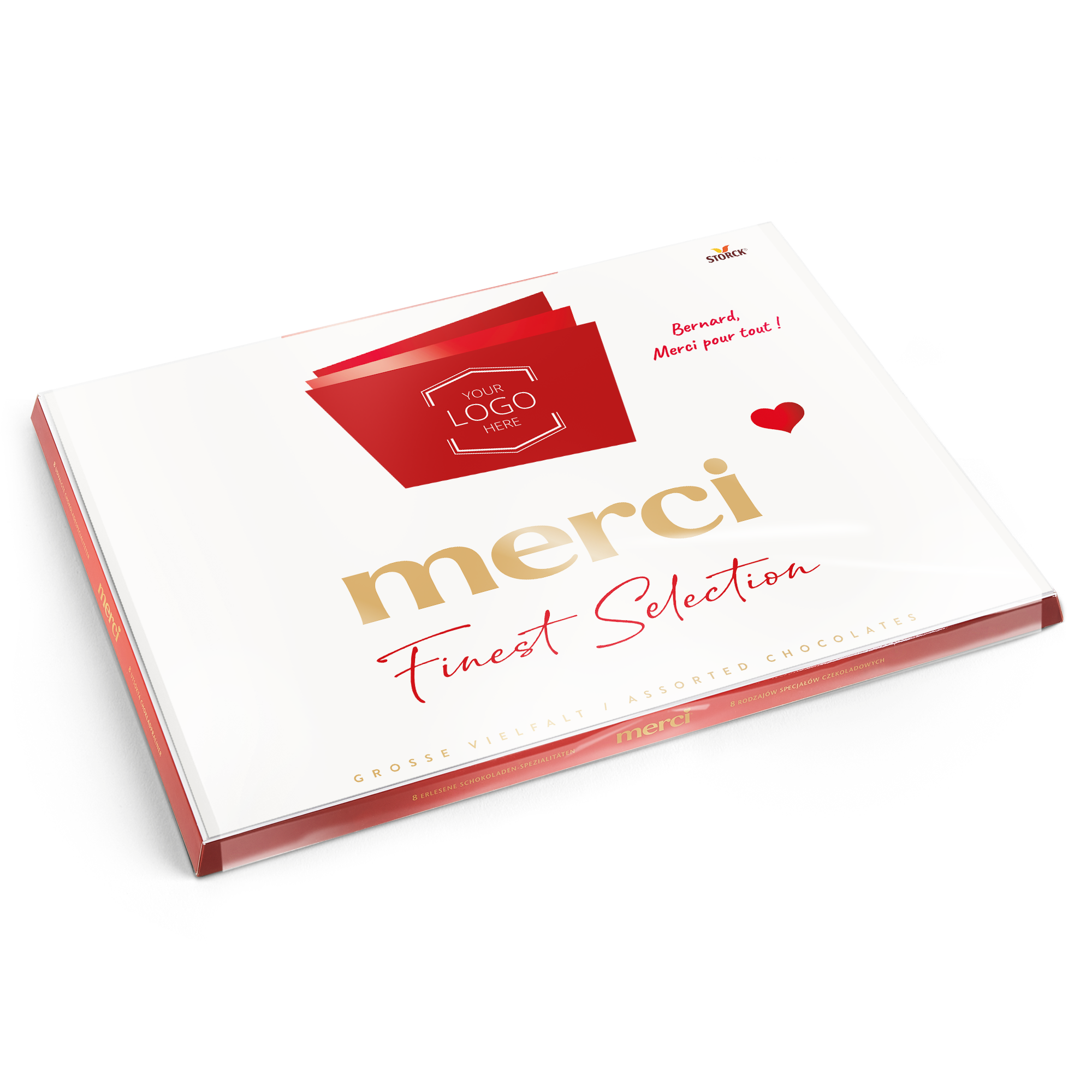 Chocolat Merci Finest Selection avec carte de vœux