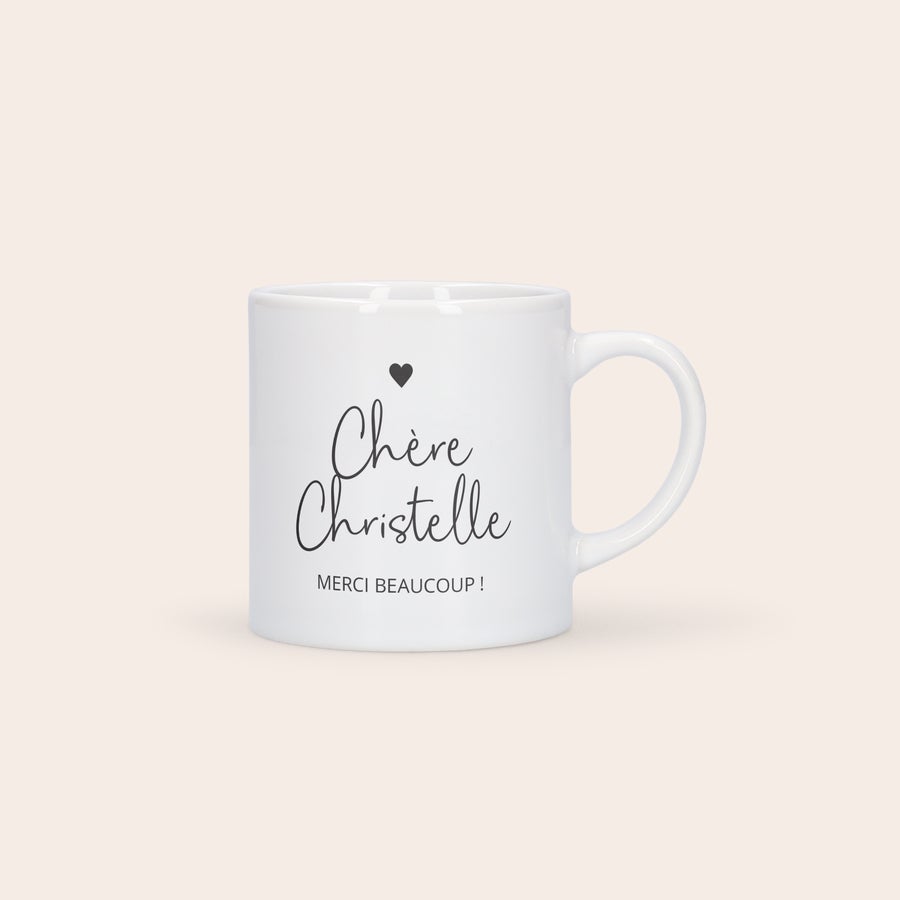 Petite tasse à café personnalisé Petite tasse à café personnalisé