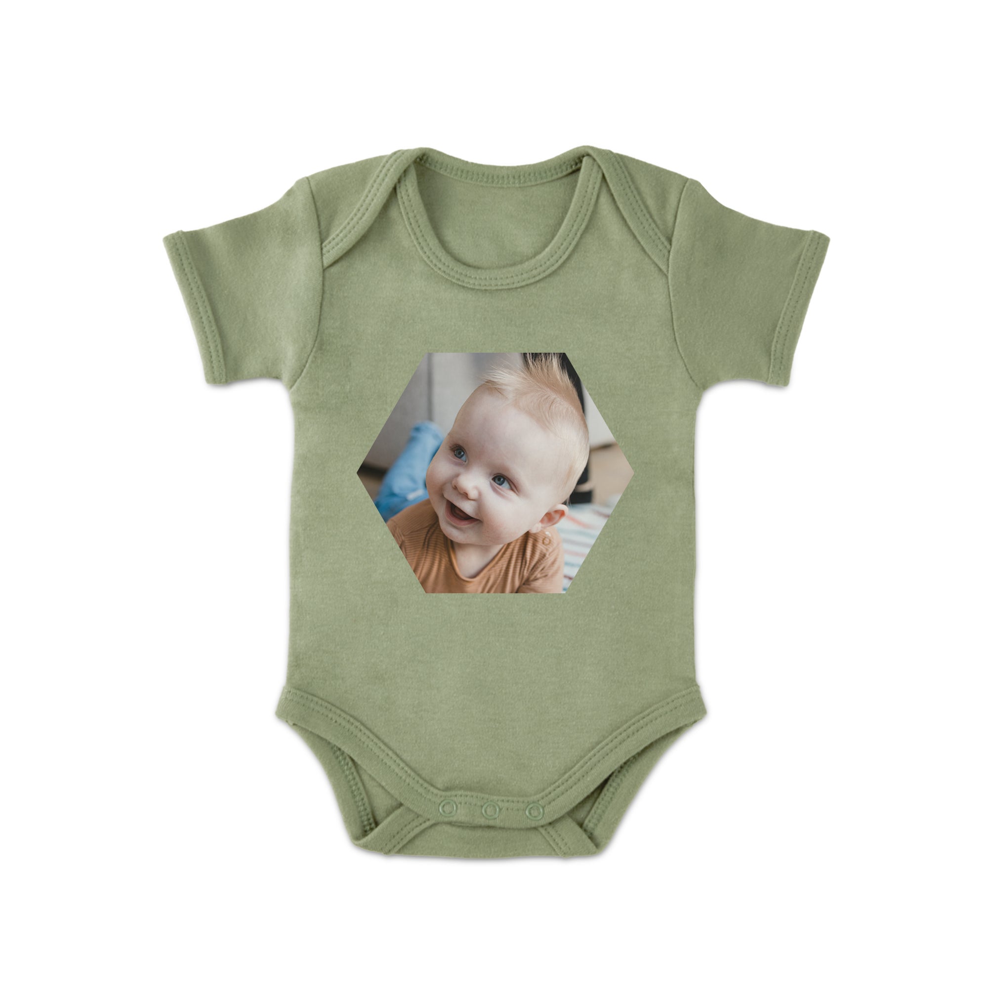 Babygrow - Printed - Short Sleeves - Green - 50/56