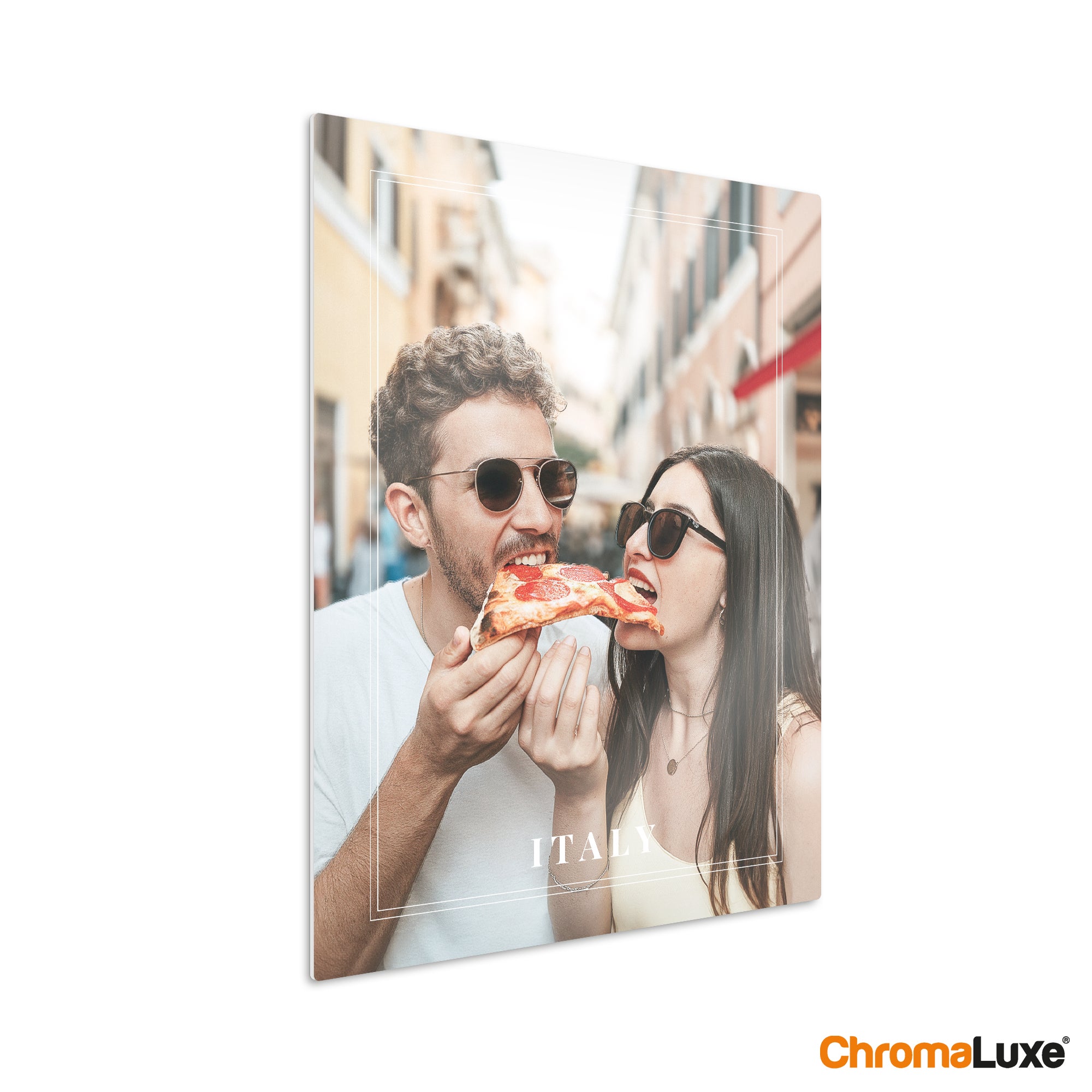 Aluminium fotoprint - Hvid (Chromaluxe)