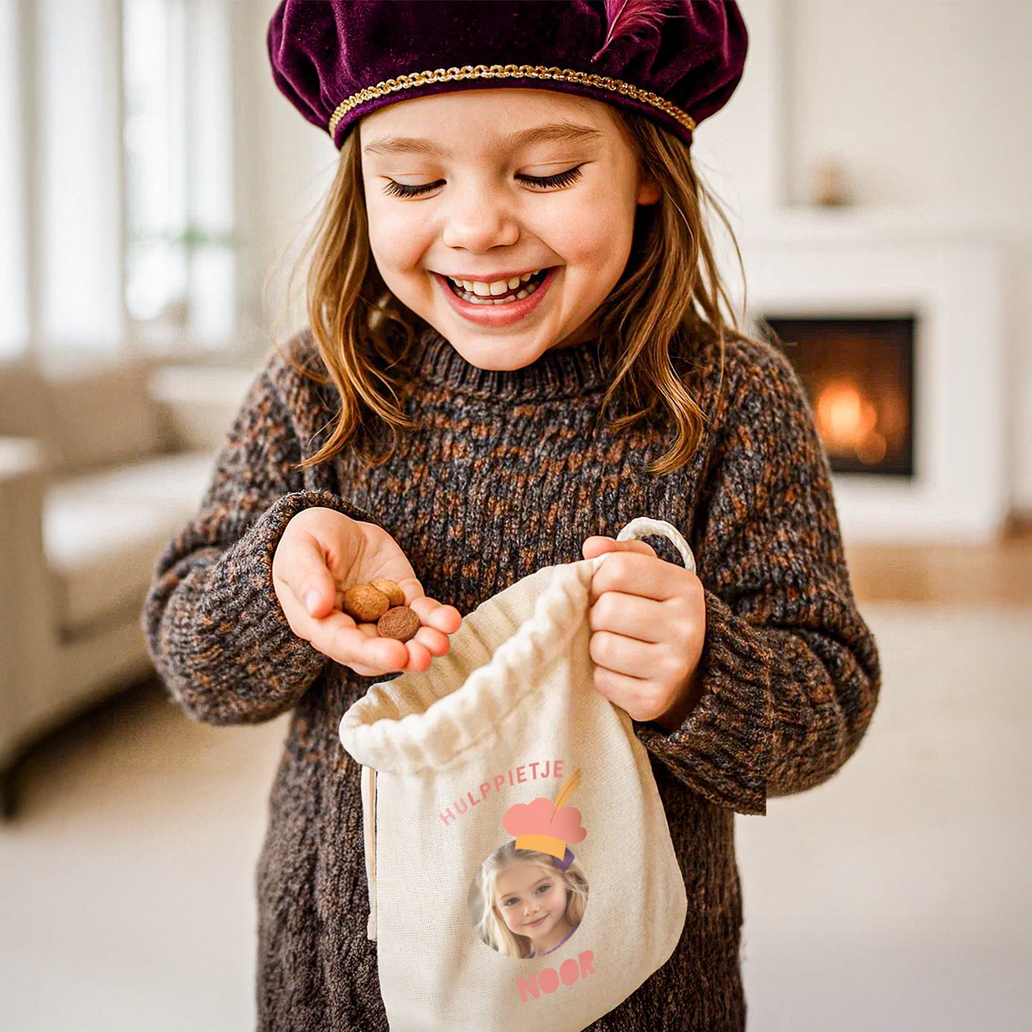 Pepernotenzakje bedrukken - 30 cm