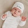 Cappellino per neonato personalizzato - Primo Natale - Bianco Cappellino per neonato personalizzato - Primo Natale - Bianco