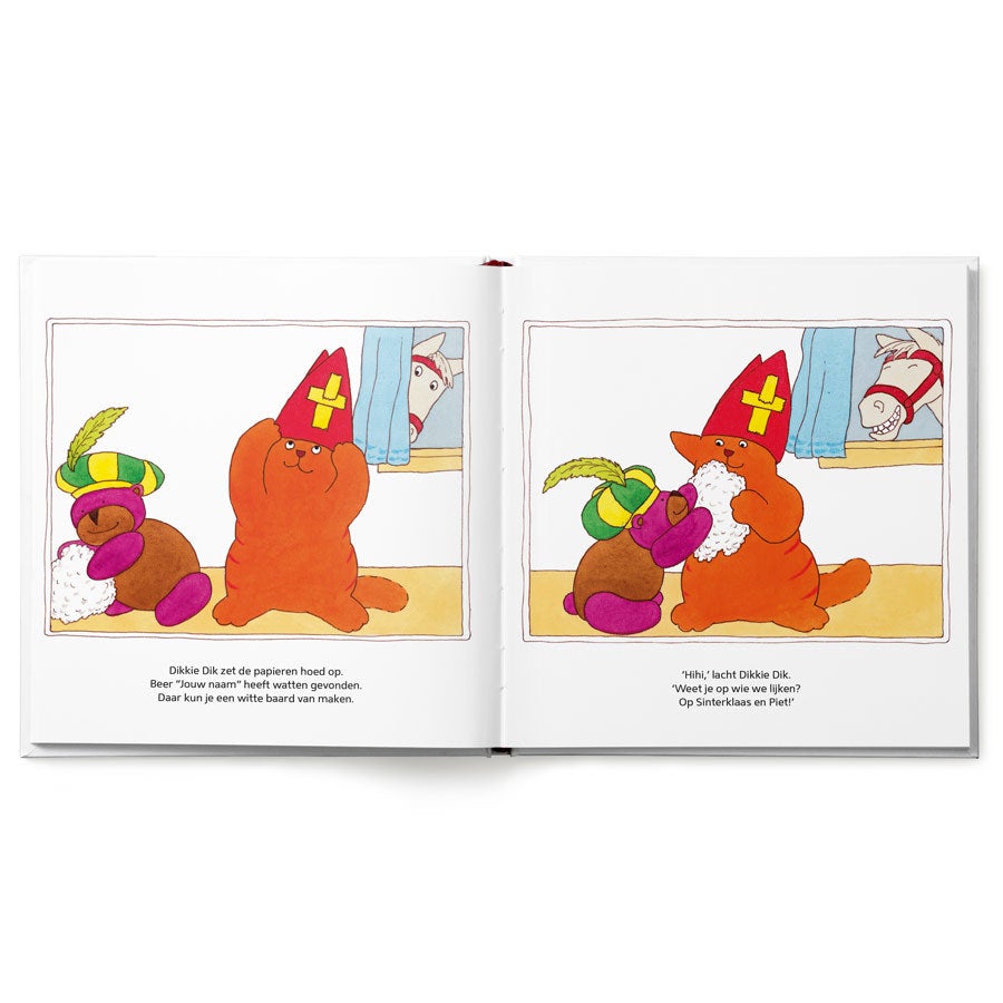 Boek met naam en foto - Dikkie Dik viert Sinterklaas - Softcover