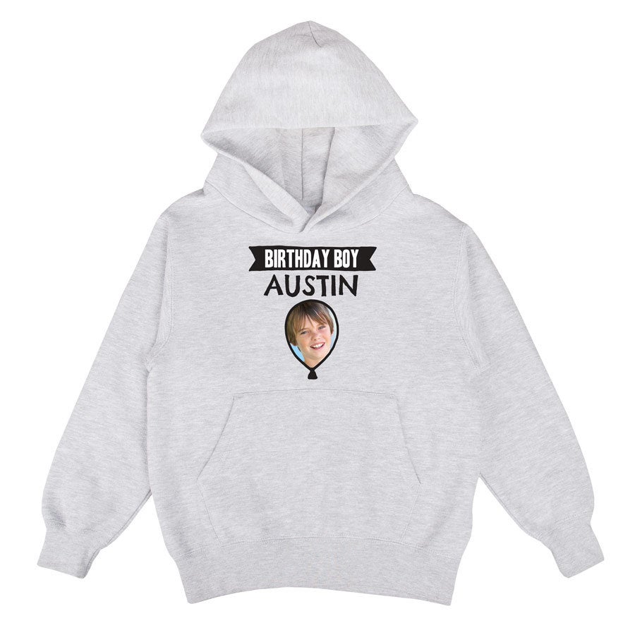 Personalised hoodie - Children - Grey - 12 yrs