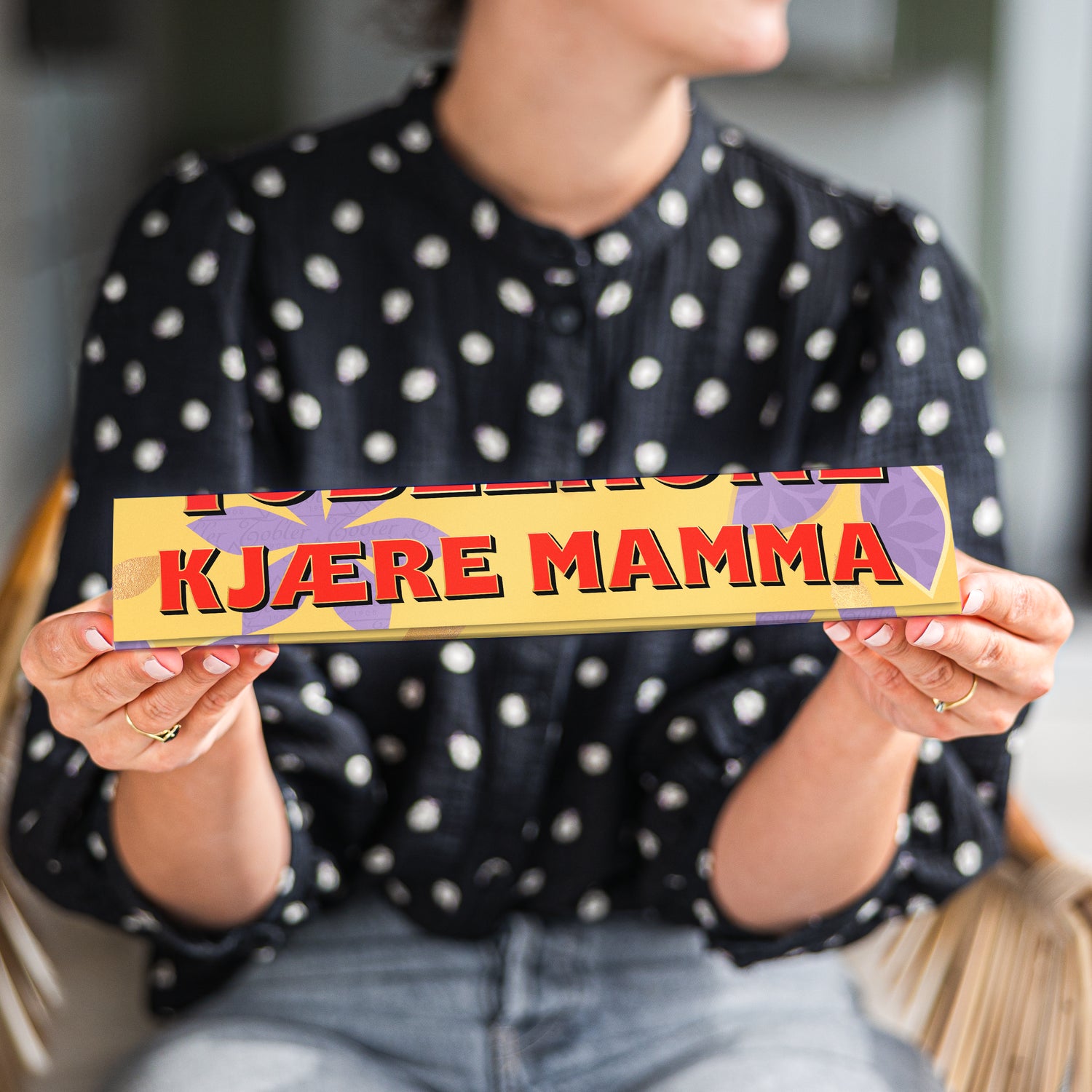 Personlig Toblerone-sjokolade - Morsdag - Stor
