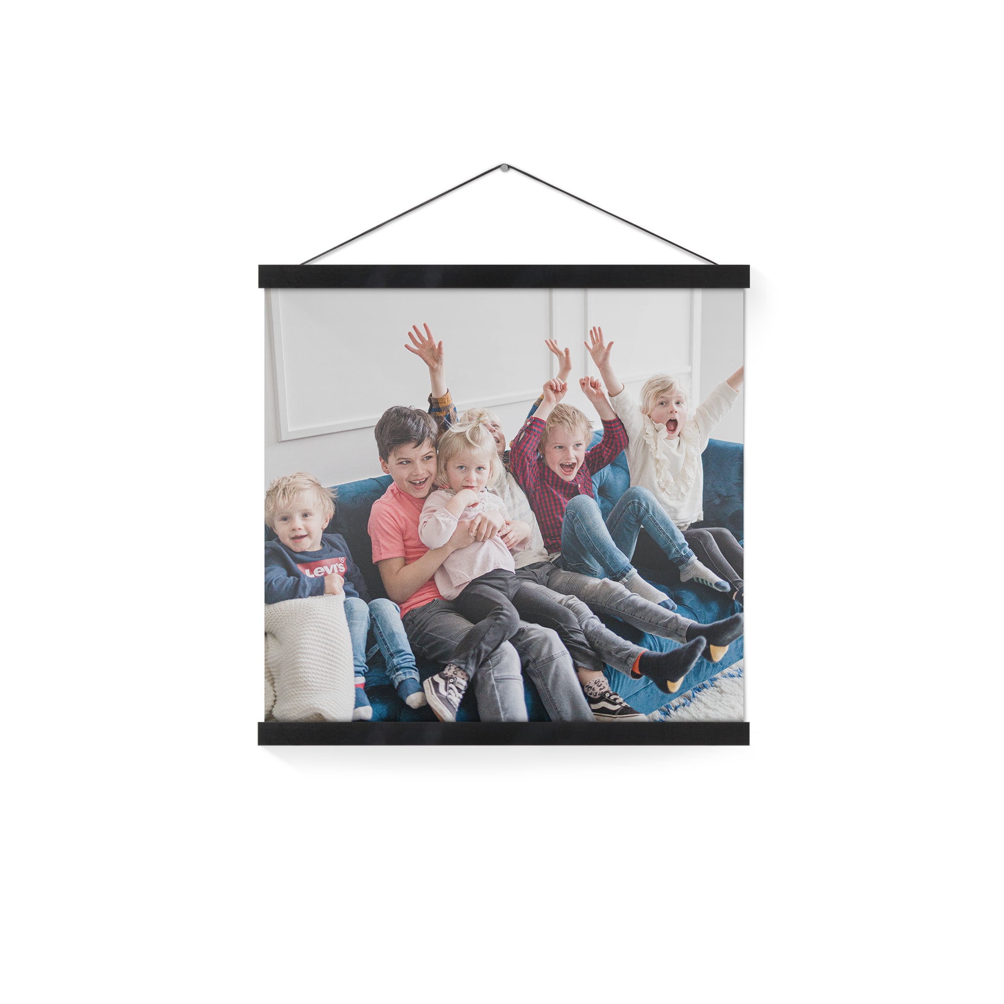 Gepersonaliseerde poster met zwarte posterhanger 20x20 Gepersonaliseerde poster met zwarte posterhanger 20x20