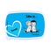 Lunch box - Love is... - Blanc
