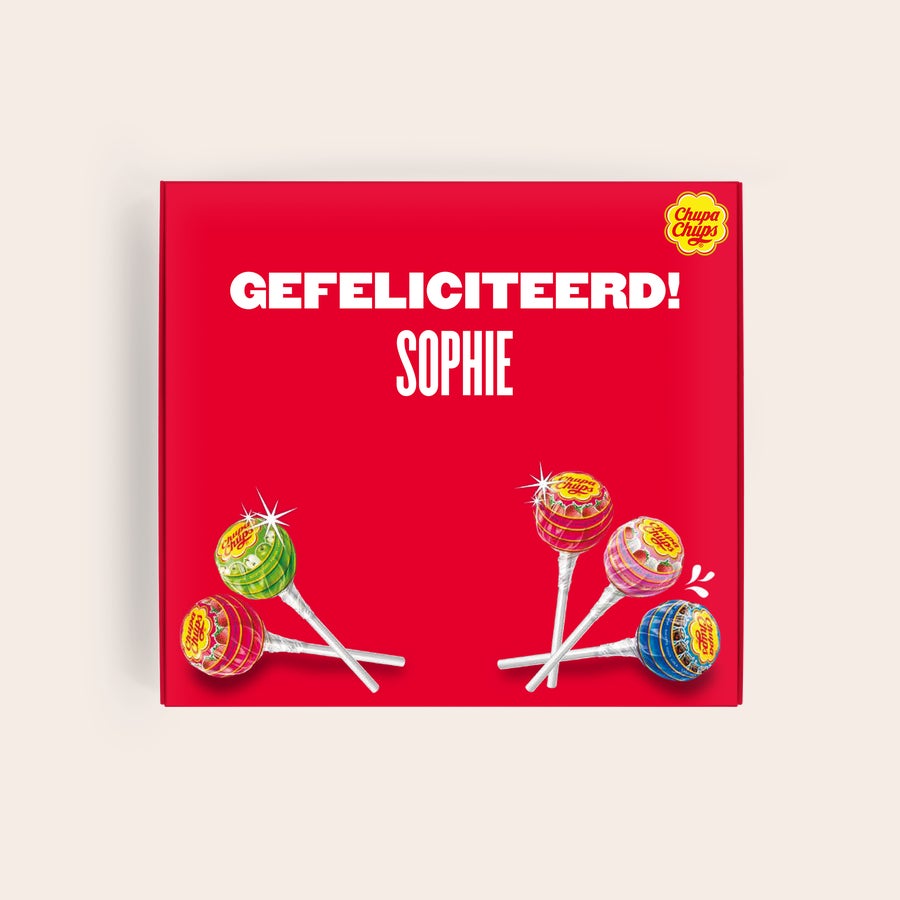 Chupa Chups brievenbuspakket personaliseren Chupa Chups brievenbuspakket personaliseren