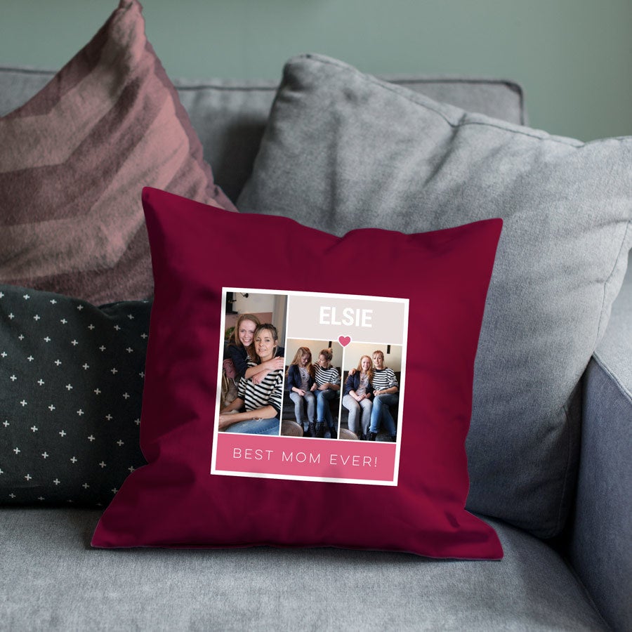 Mother's Day cushion - Bordeaux