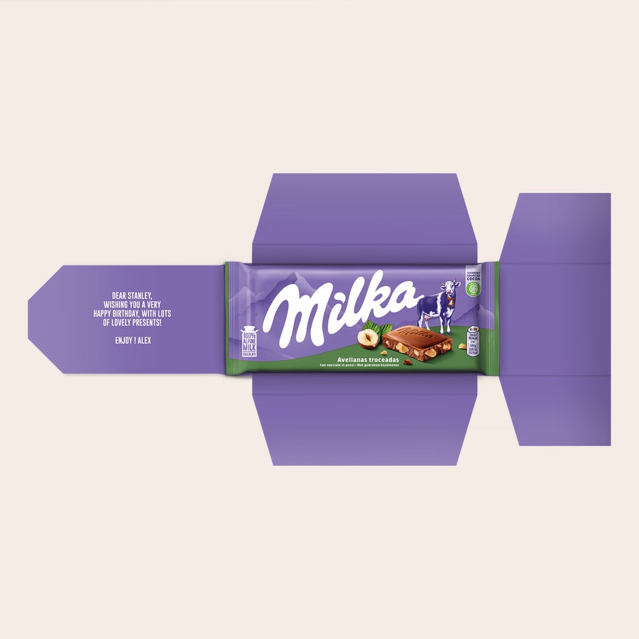 Cioccolato Milka personalizzato - Nocciola Cioccolato Milka personalizzato - Nocciola