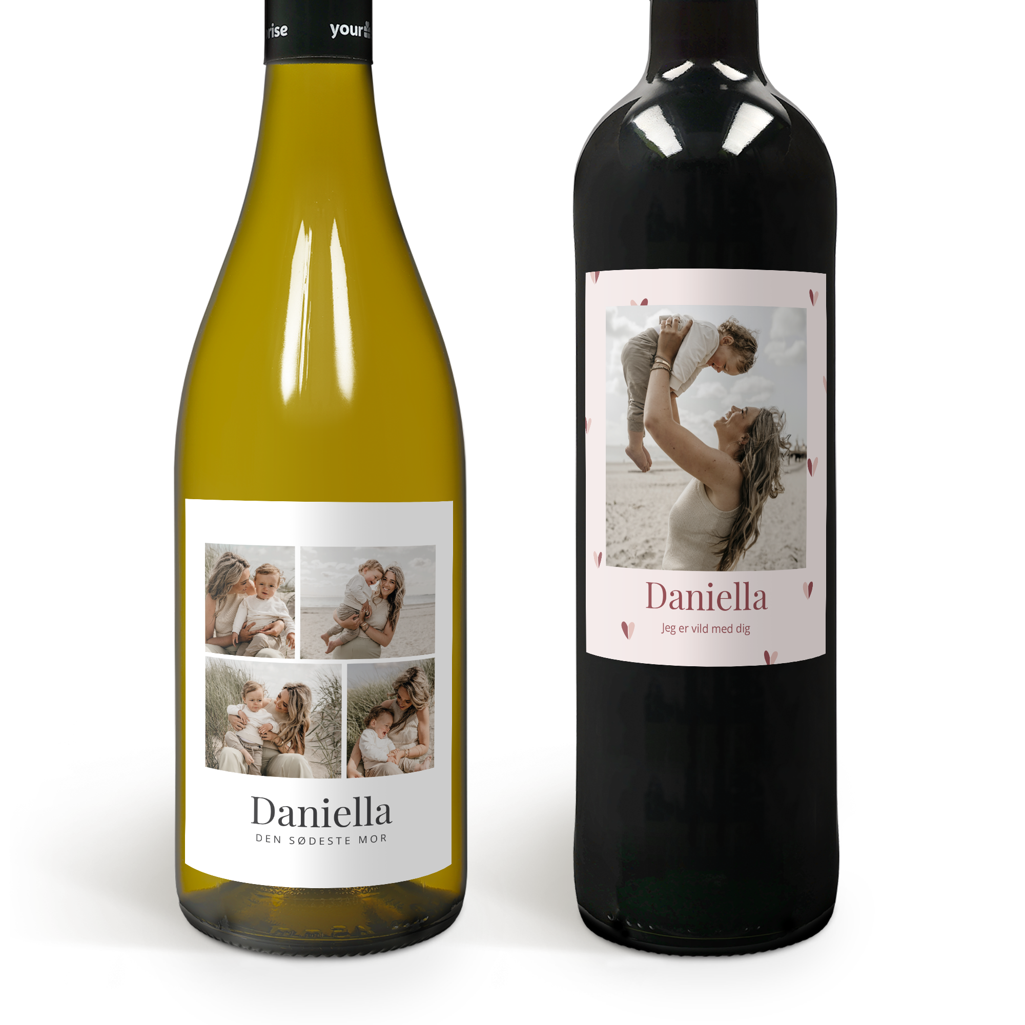 Vinsæt med personlig etikette og trækasse - Maison de la Surprise Chardonnay & Merlot