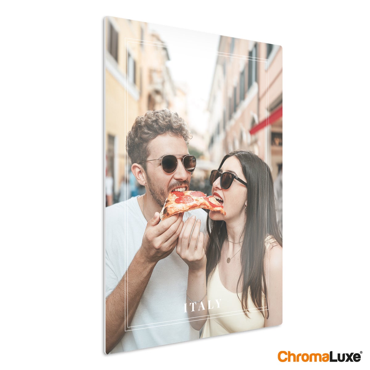 Aluminium fotoprint - Hvid (Chromaluxe)