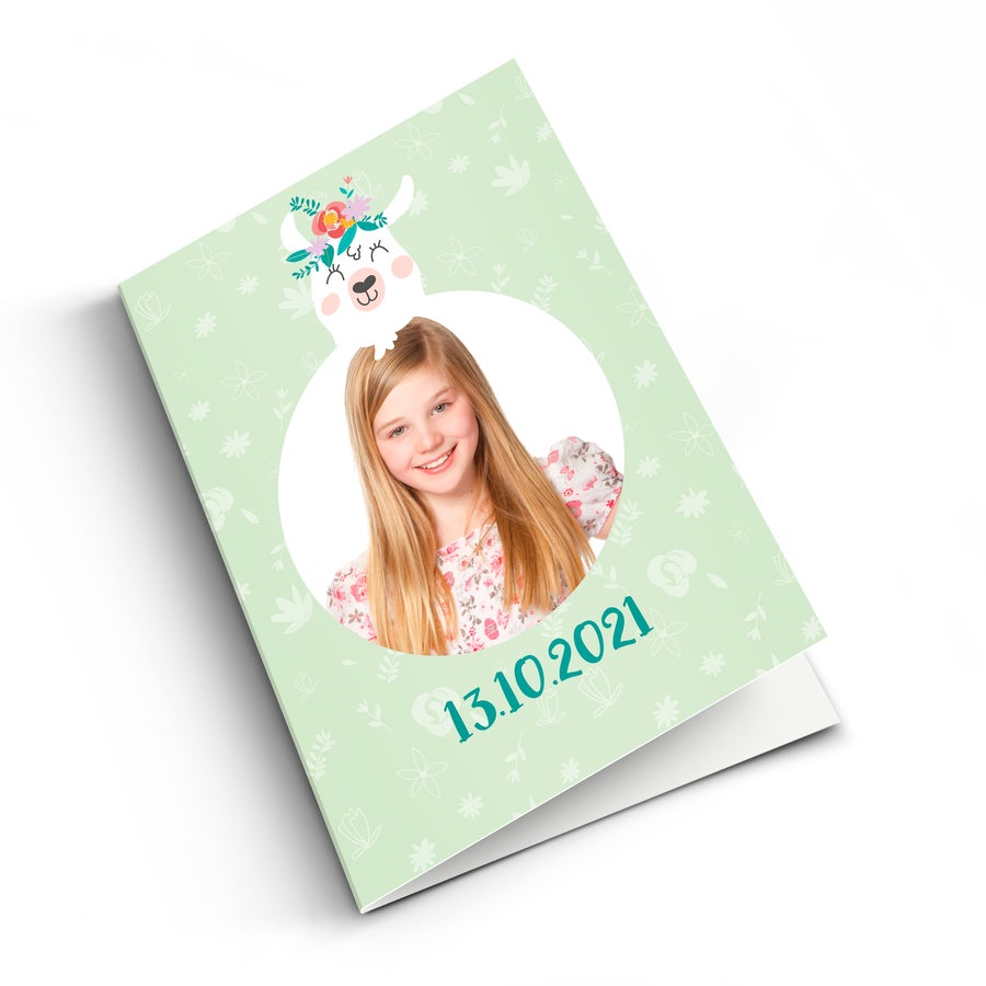 Biglietto Comunione Personalizzato - M - Verticale Biglietto Comunione Personalizzato - M - Verticale