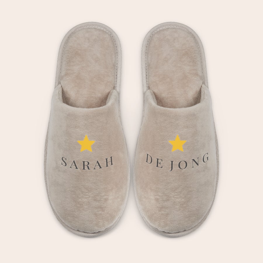 Pantoffels bedrukken Pantoffels bedrukken
