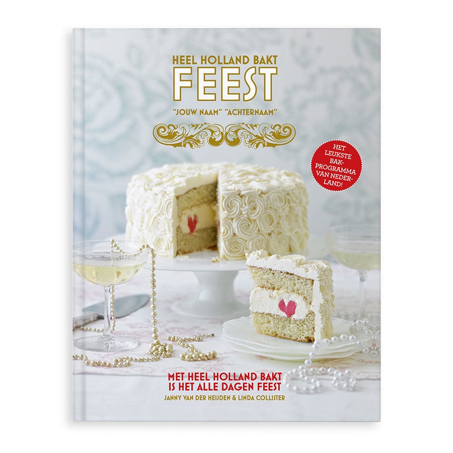 Heel Holland bakt boek met naam en foto - Feest - Softcover