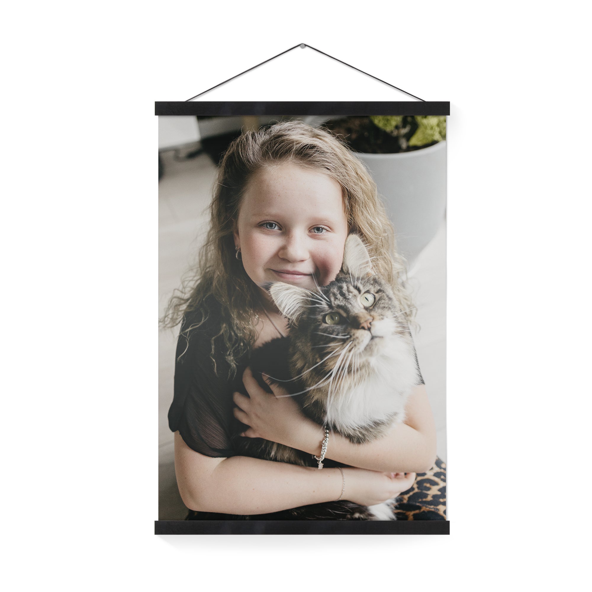 Gepersonaliseerde poster met zwarte posterhanger 40x60