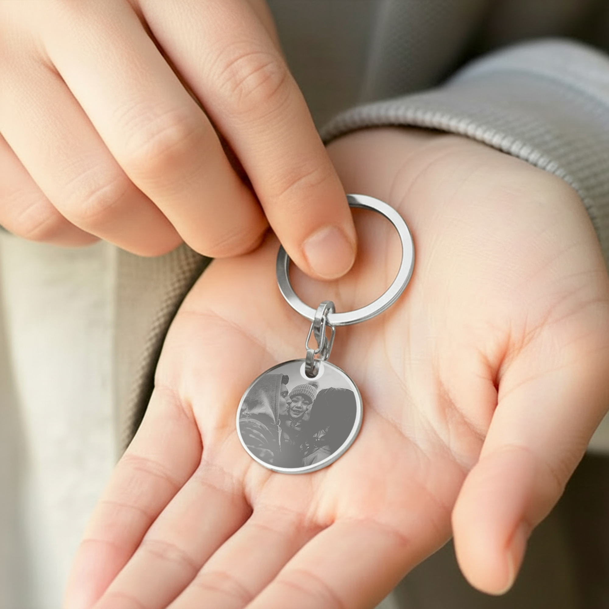 Engraved keyring