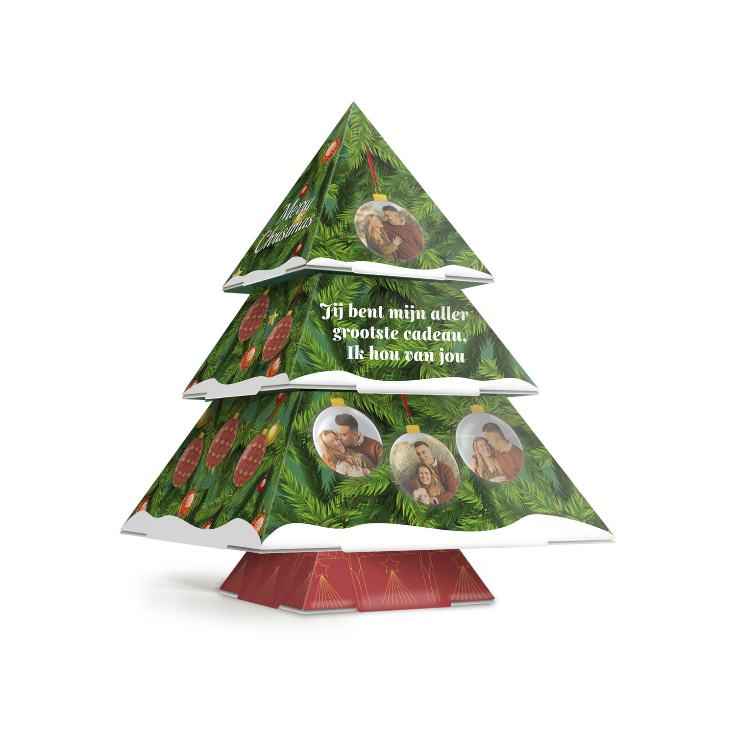 Kerstboom papier personaliseren - DIY