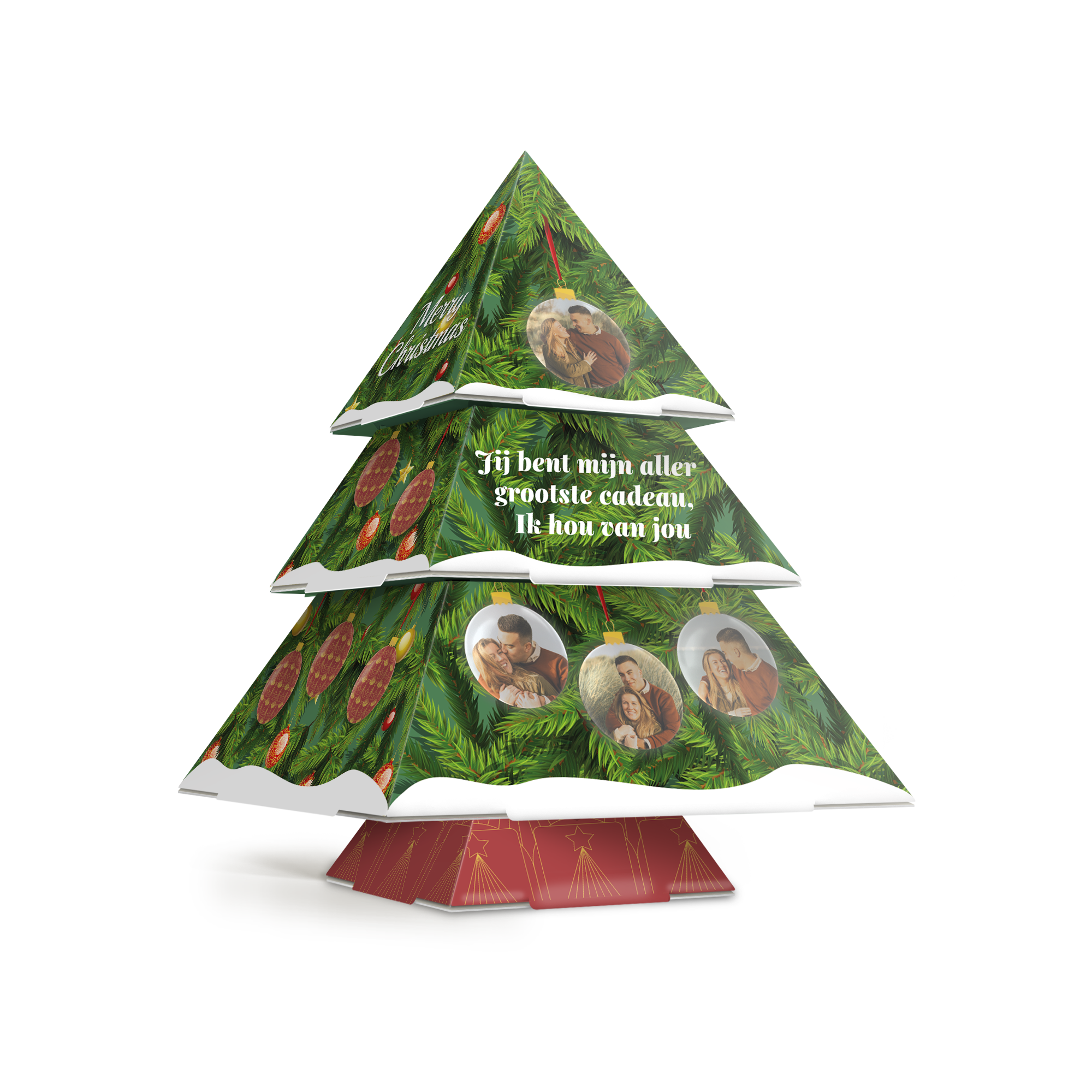 Kerstboom papier personaliseren - DIY