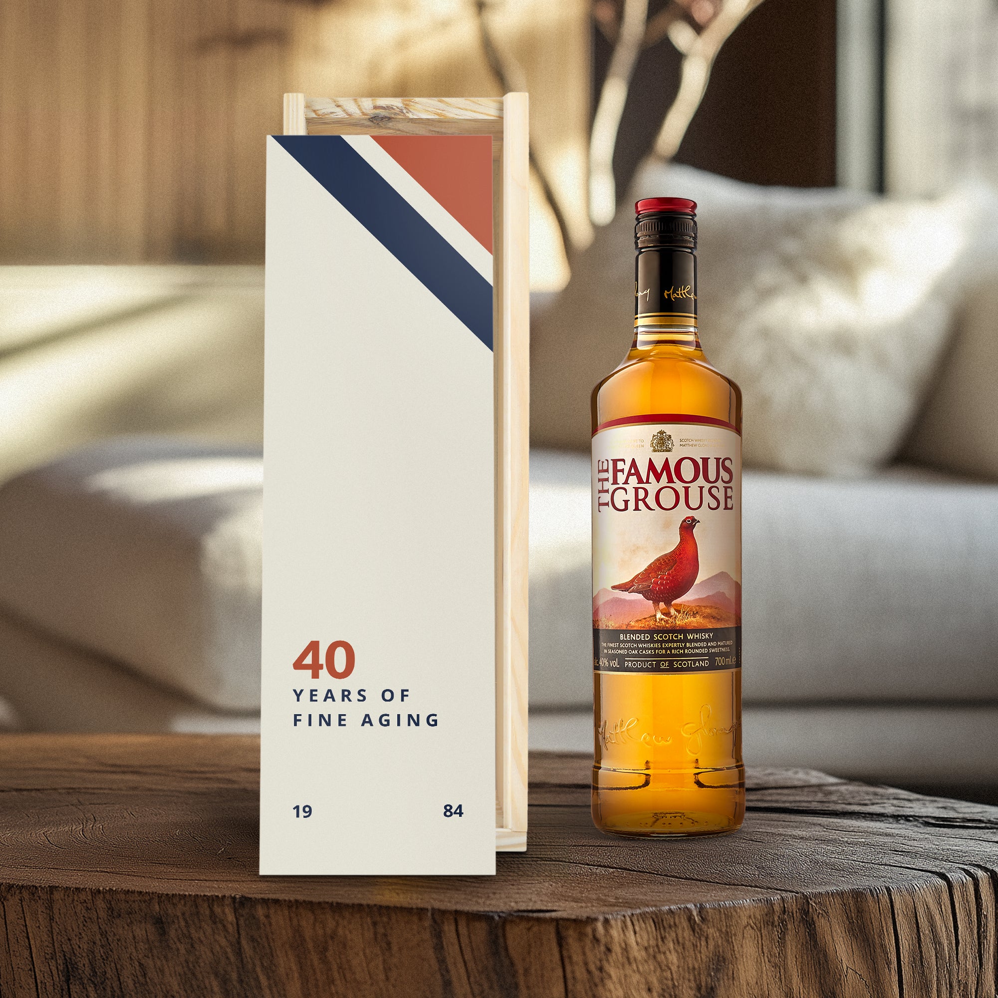Personalizowane zdjęciem whisky Famous Grouse