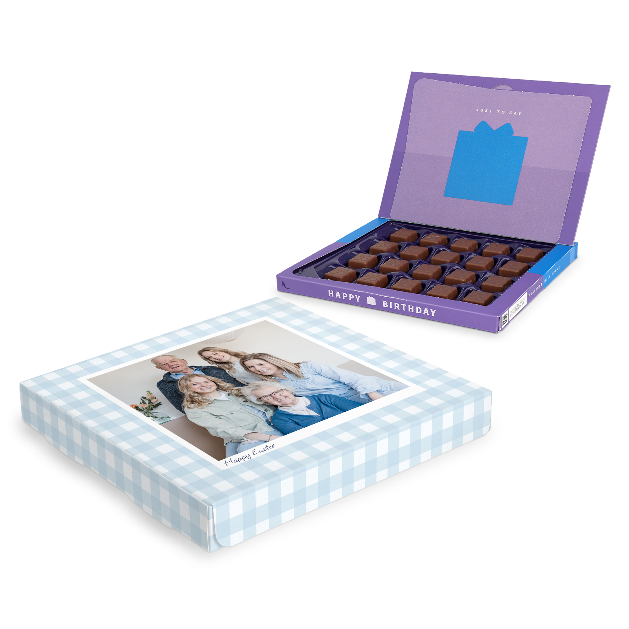 Personalised Milka Chocolate Gift Box - Easter