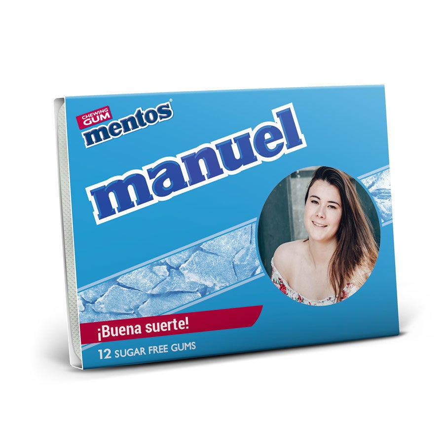 Caja de chicles con foto