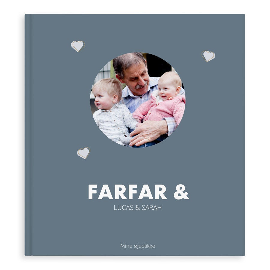 Fotoalbum – Bedstefar og mig/os – XL – Hardcover – 40 sider