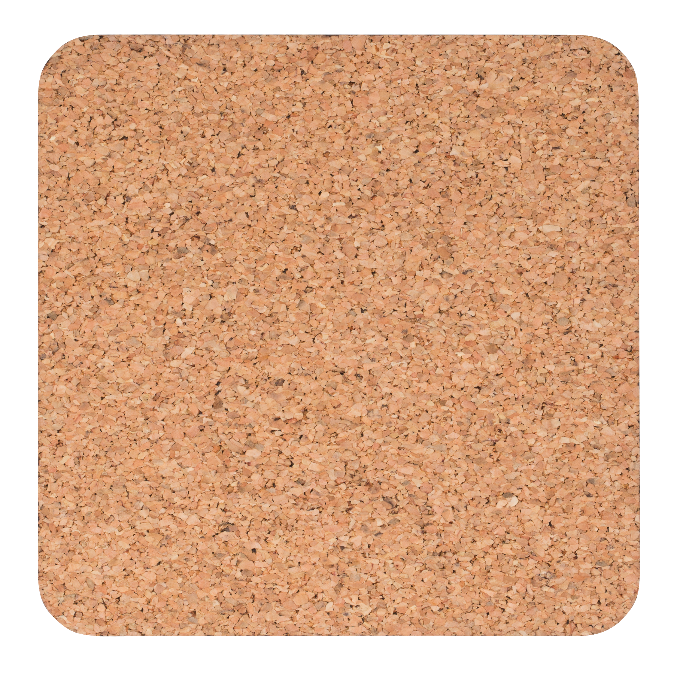 Square cork coaster with rounded corners, ready for a personalised photo or design to keep any surface perfect.