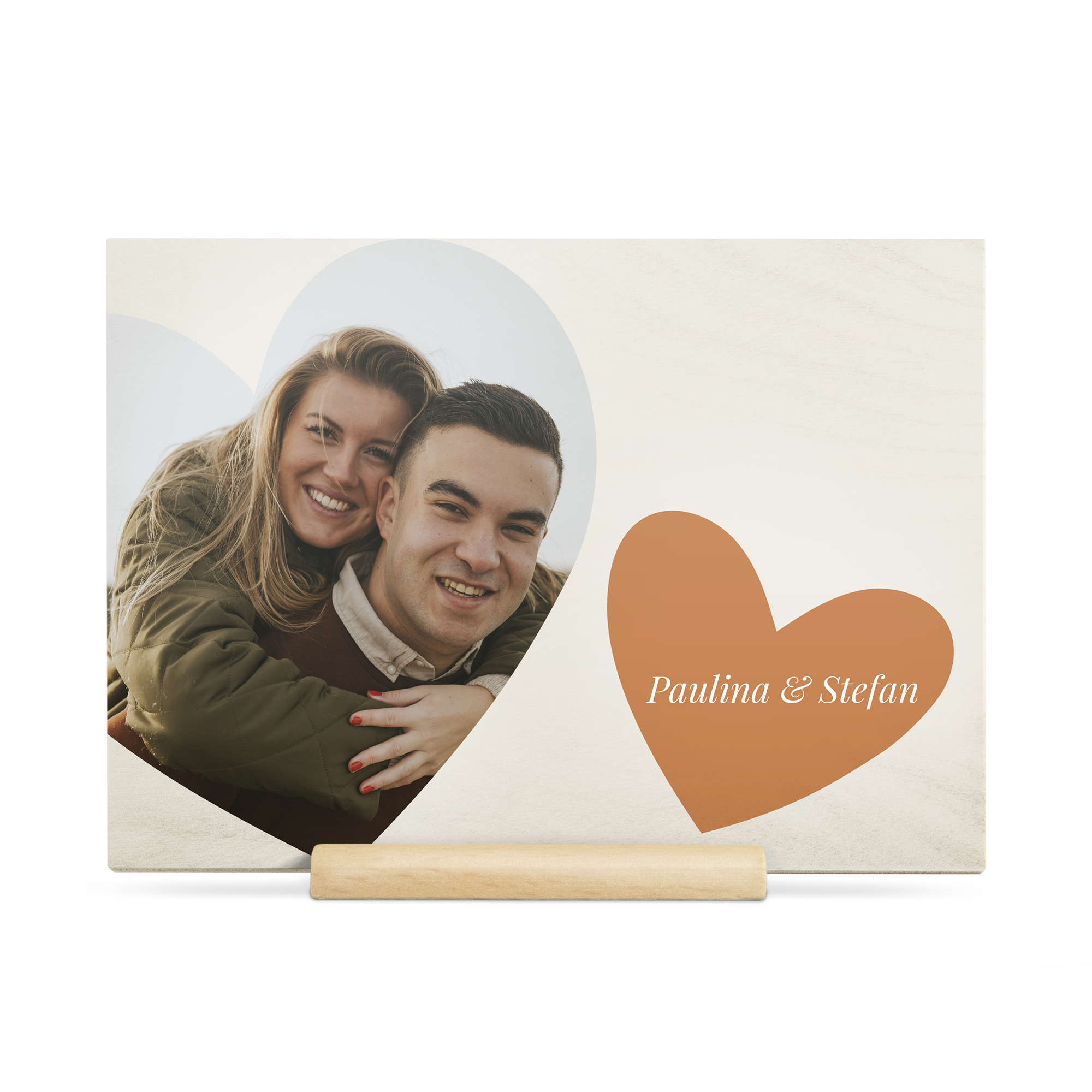 Holzpost zum Valentinstag