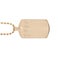 Dog Tag - goldfarben