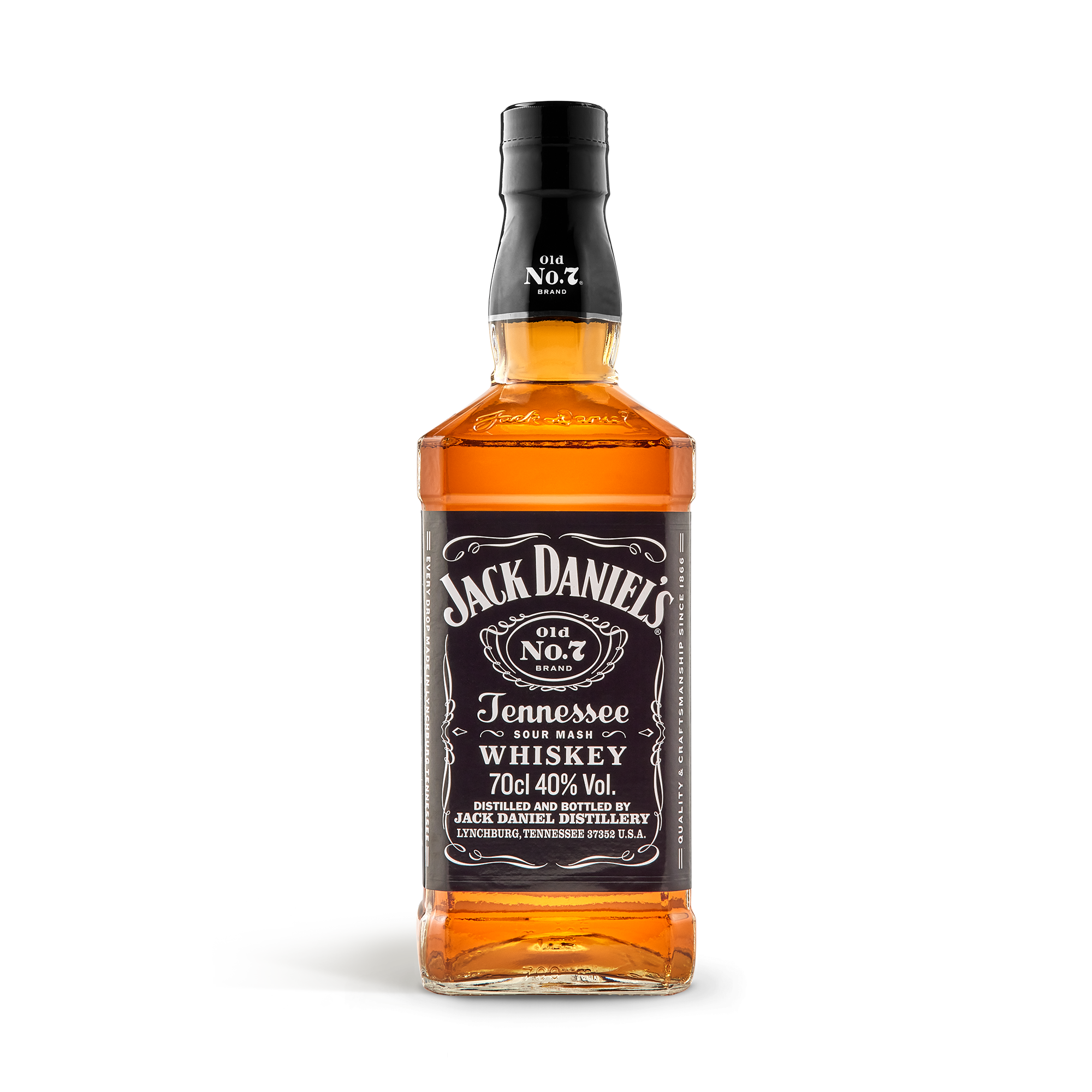 Jack Daniels whisky i personlig träväska