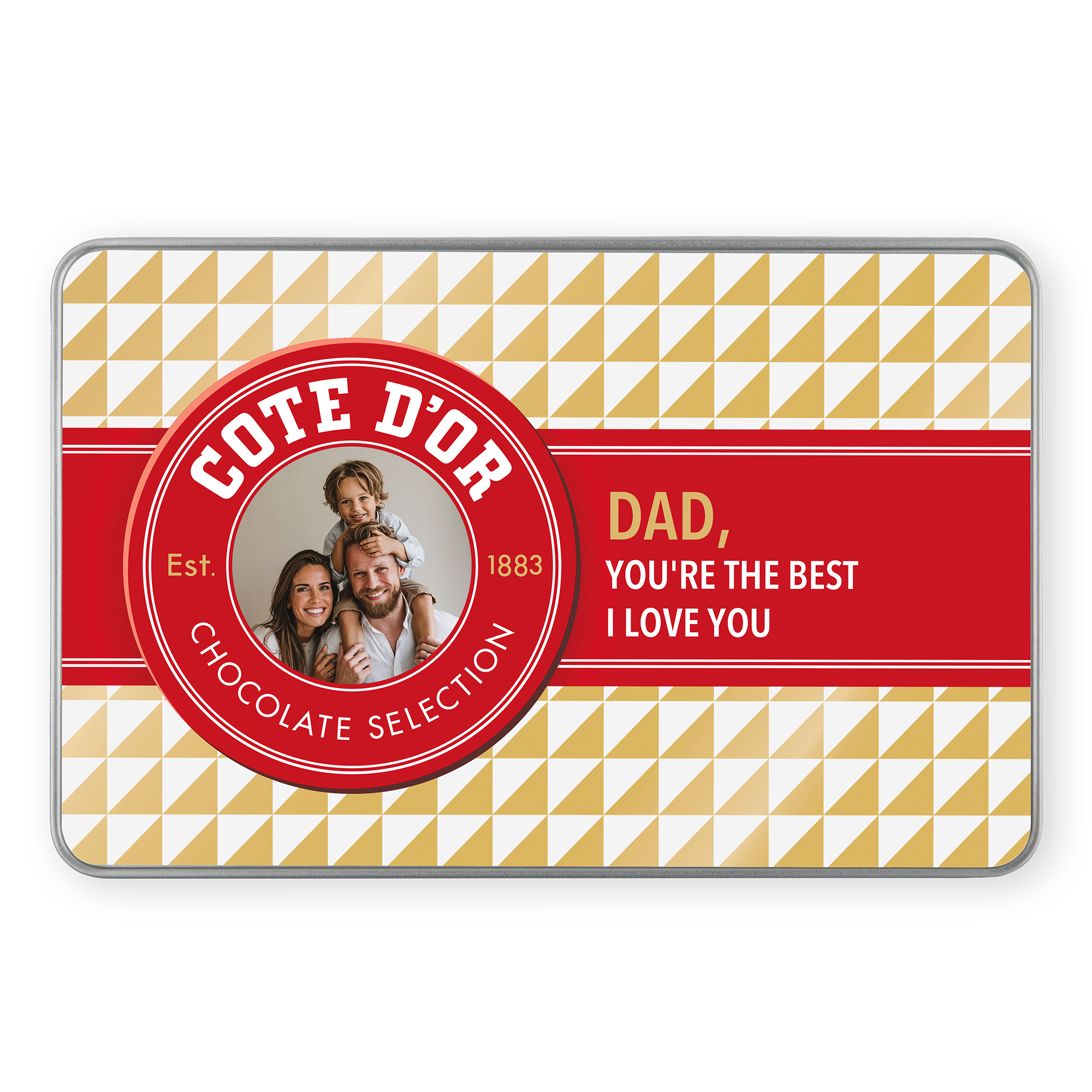 Lata personalizada rellena de Côte d'Or