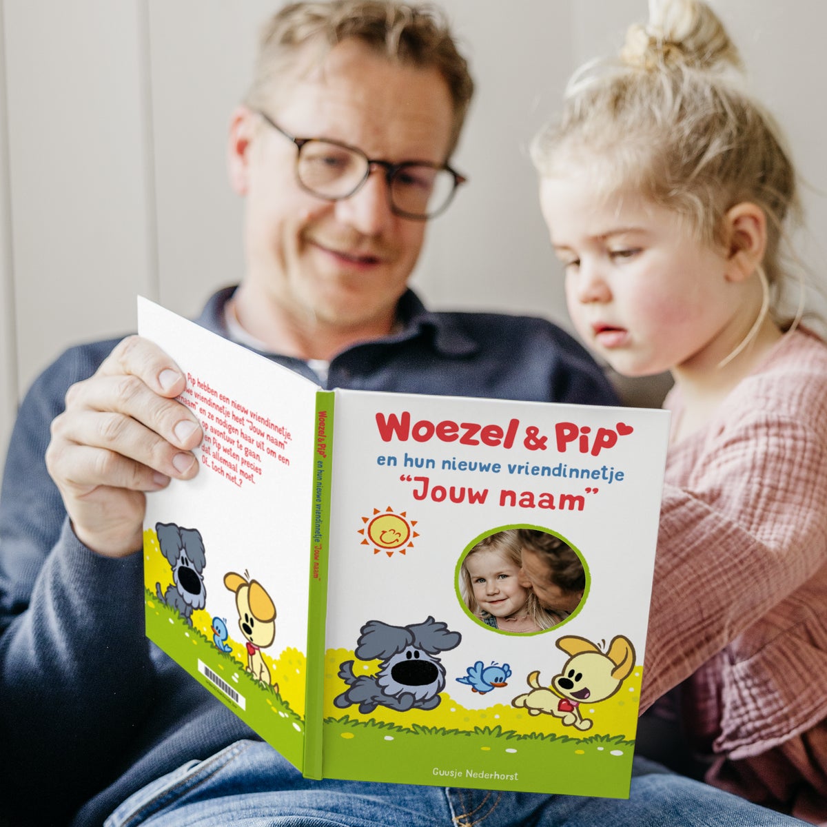 Boek met naam en foto - Woezel Pip - Vriendje - XL boek