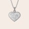 Collier cœur gravé Collier cœur gravé
