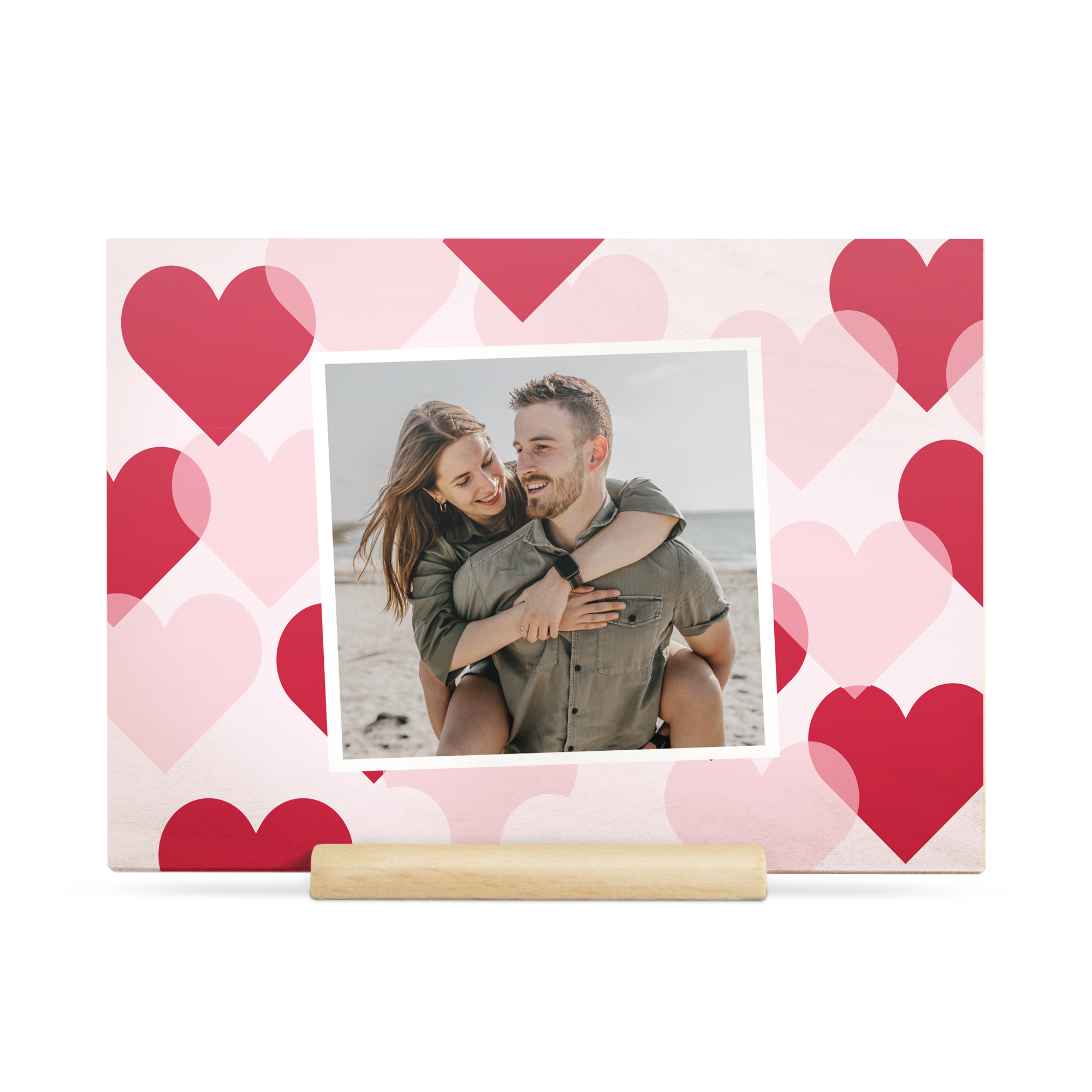 Custom wooden Valentines card