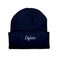 Broderet beanie - Navy
