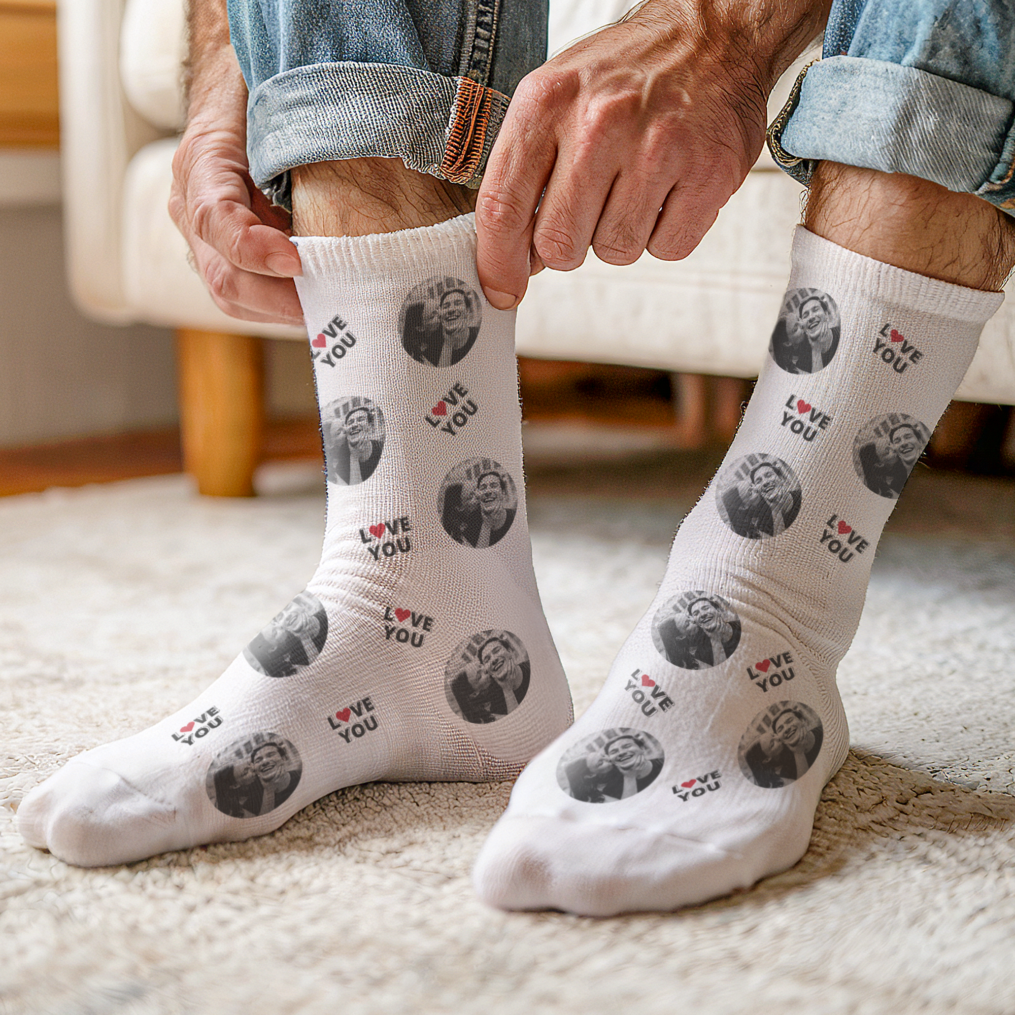 Personalised love socks