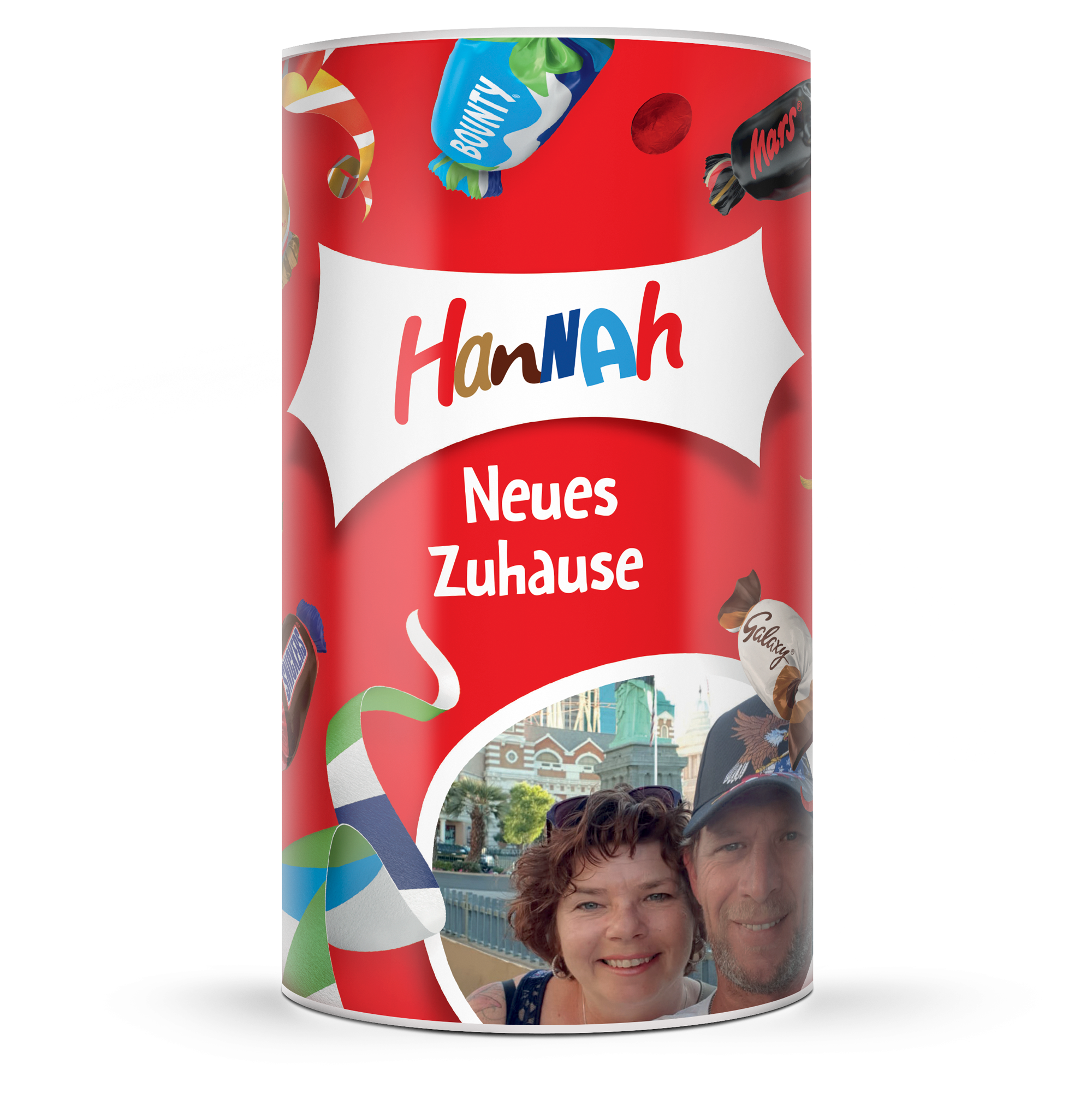 Celebrations personalisieren mit Namen & Foto - 1 kg Zylinder