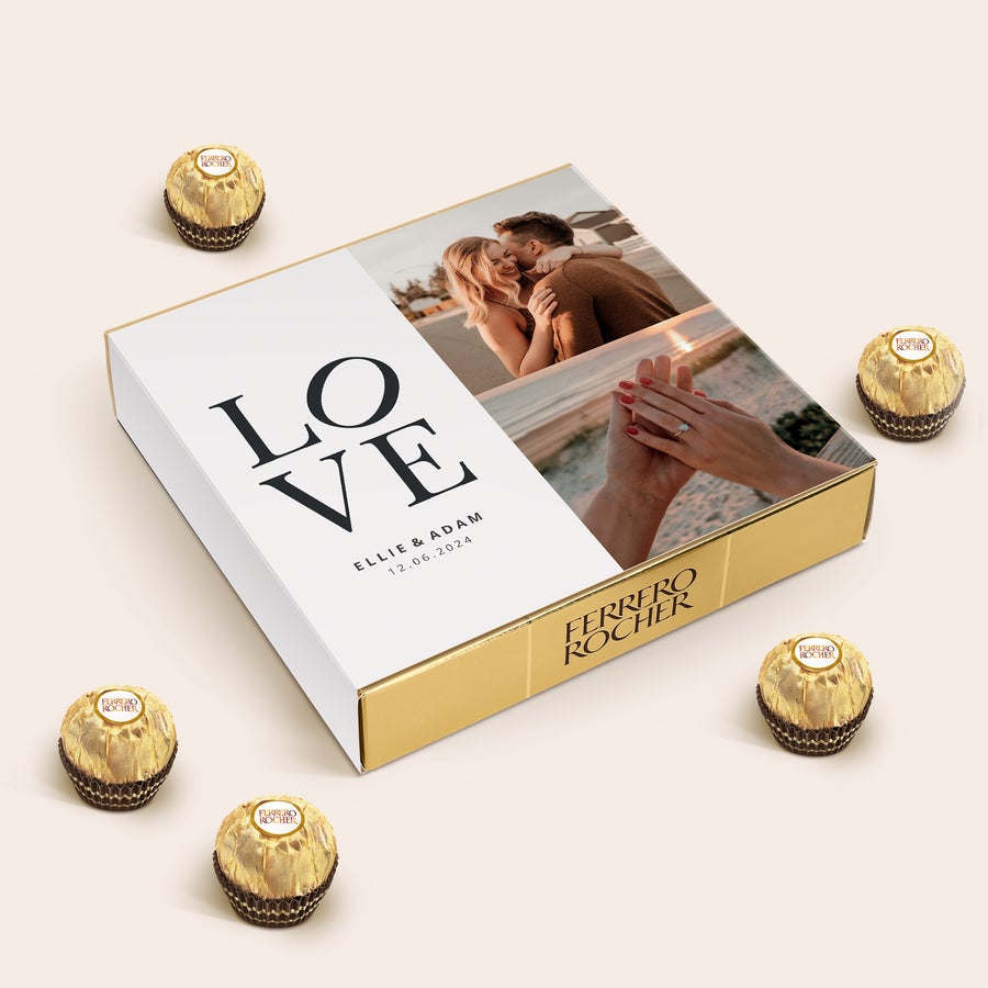 Presente personalizado Ferrero Rocher Presente personalizado Ferrero Rocher