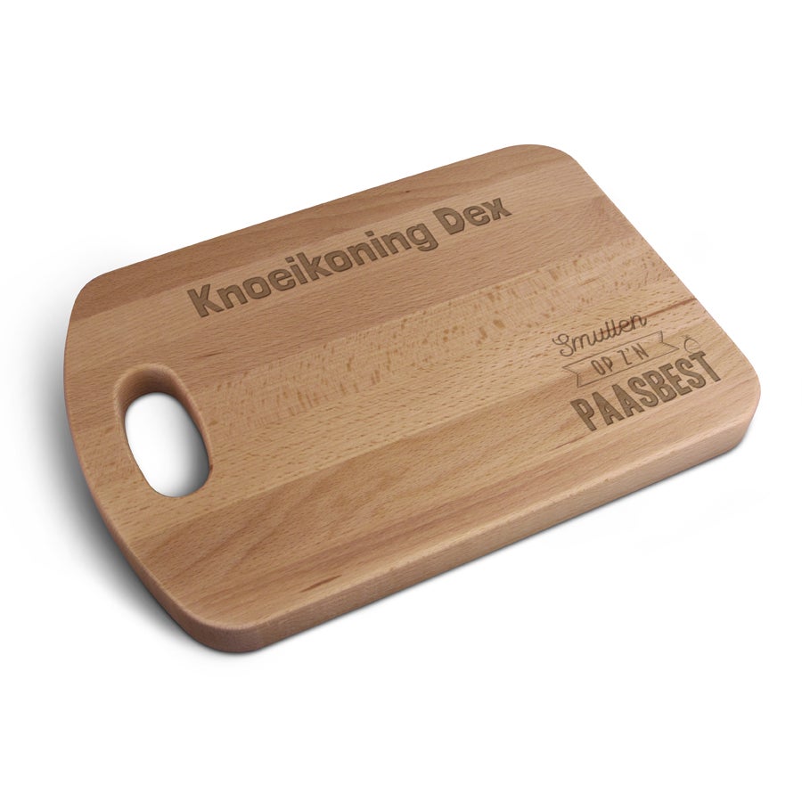 Houten broodplank graveren - Pasen