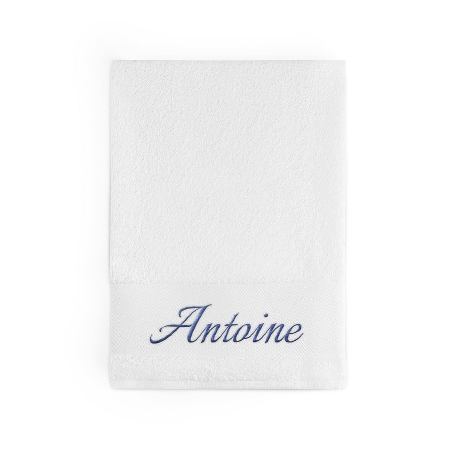 Serviette de bain brodée