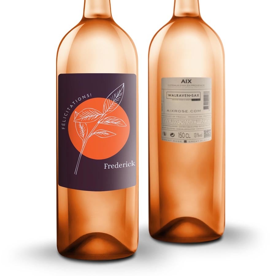 Vin AIX rosé personnalisé