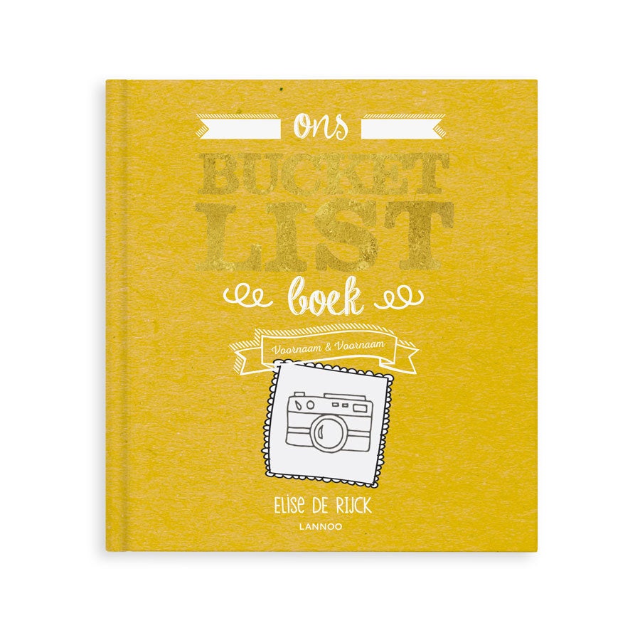 Het Bucketlist boek voor vaders met namen en foto's (Hardcover)
