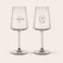 Hvidvinsglas med Gravering Hvidvinsglas med Gravering