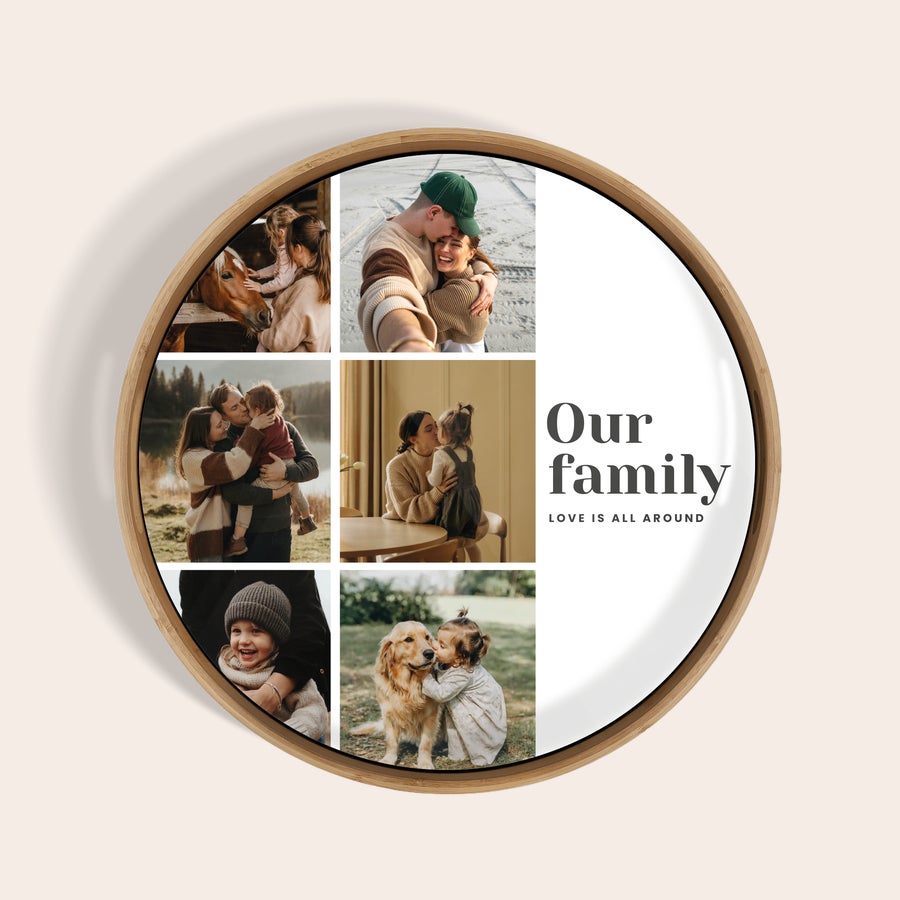 Bandeja para servir personalizada - Redonda Bandeja para servir personalizada - Redonda