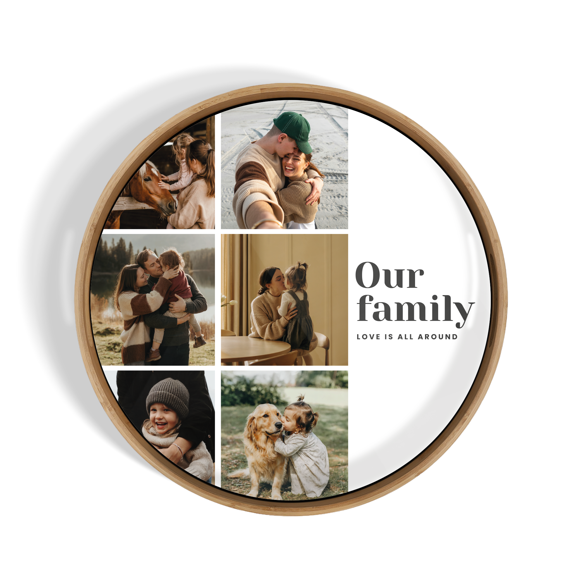 Personalised serving platter - Round